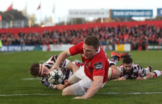 Andrew Conway scores a try