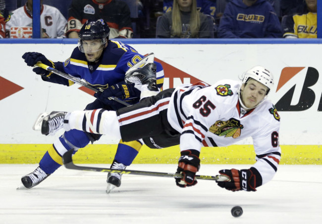 Blackhawks Blues Hockey