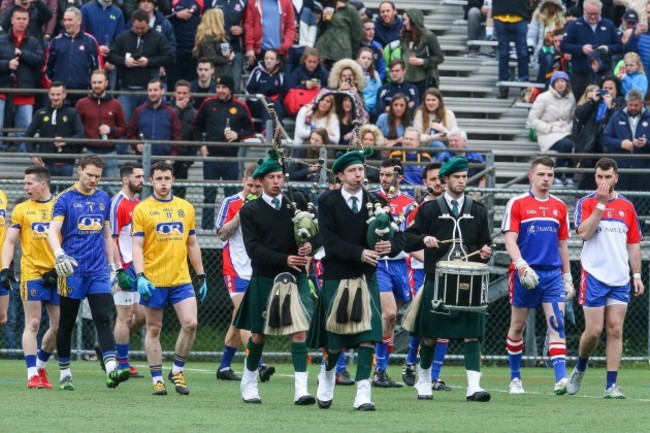 A view of the pre match entertainment