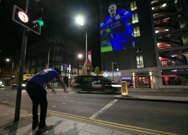 Leicester City Fans Watch Chelsea v Tottenham Hotspur