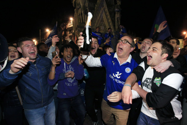Leicester City Fans Watch Chelsea v Tottenham Hotspur