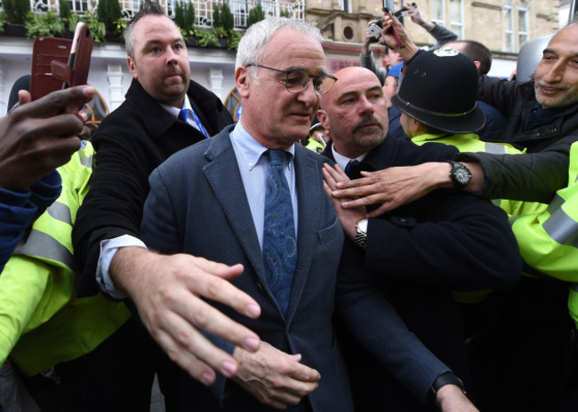 Leicester City players at San Carlo Pizzeria