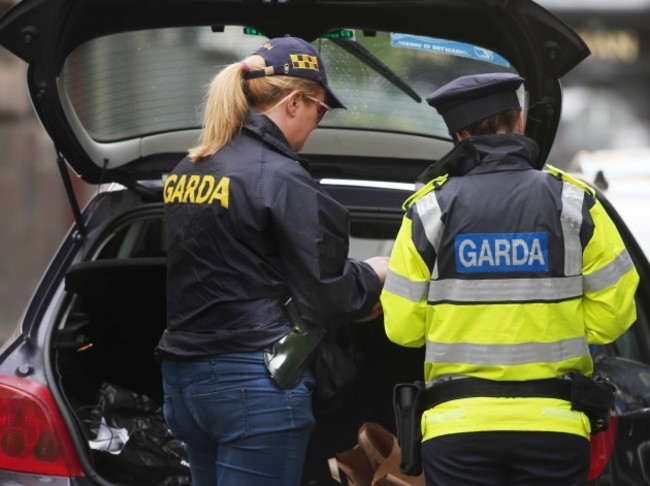 3/5/2016. Gangland Protection. Armed gardai on dut