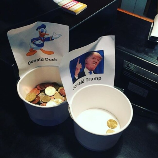 The people have spoken #duck2016 #donald2016 #donaldduck #presidentialelection #donaldforpresident #votewithtips #ig_dublin #igdublin #lovindublin #dublinsaysno