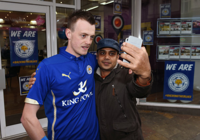 Leicester City players at San Carlo Pizzeria