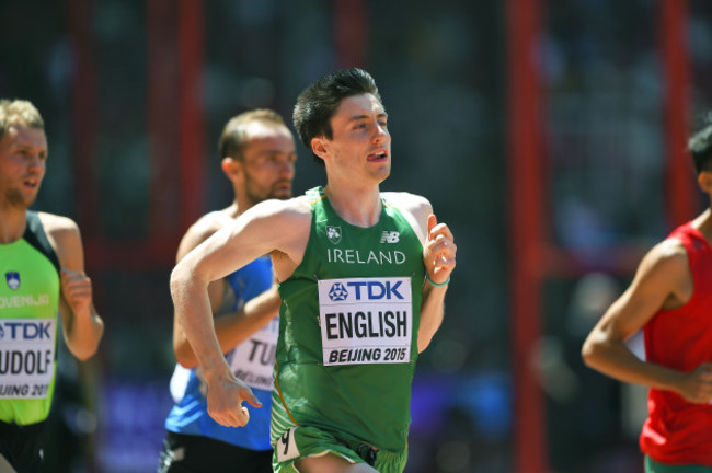Mark English on his way to finishing fifth