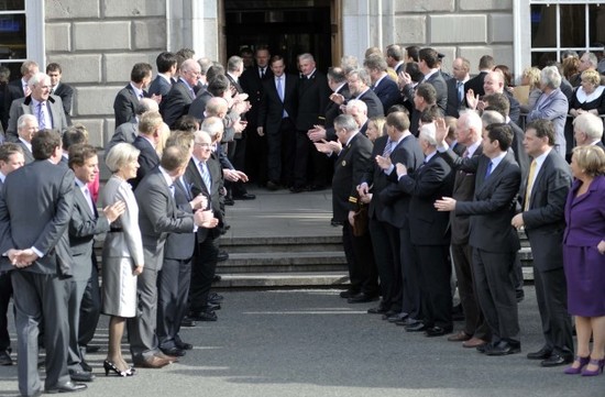 File Photo The Last Time Enda Kenny was Voted Taoiseach.