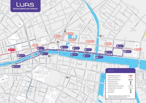 Luas Replacement Bus Service_Route Map