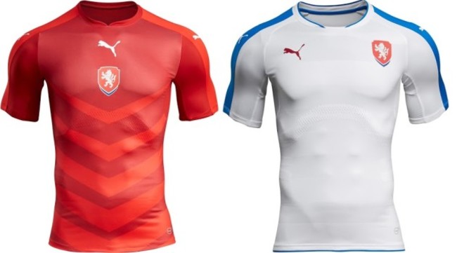 Czech Republic home away eruo 2016 kits