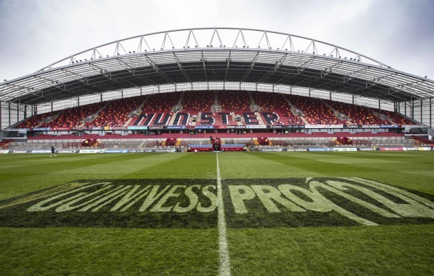 A view of Thomond Park before the match