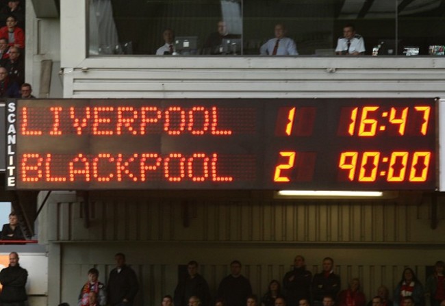 Soccer - Barclays Premier League - Liverpool v Blackpool - Anfield