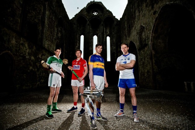 Limerick's Nickie Quad, Cork's Bill Cooper, Tipperary's Brendan Maher and Kevin Moran of Waterford