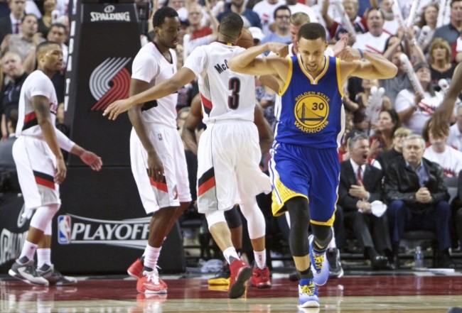 Warriors Trail Blazers Basketball