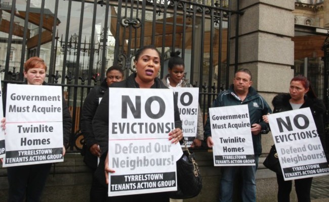 10/05/2016.Tyrrelstown Protest. Pictured Tyrrelsto