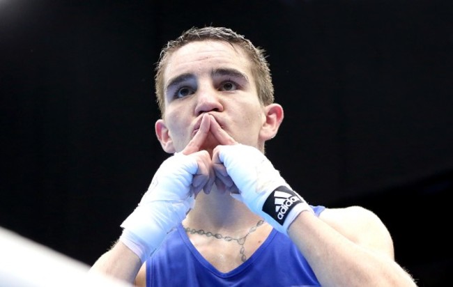 Michael Conlan celebrates