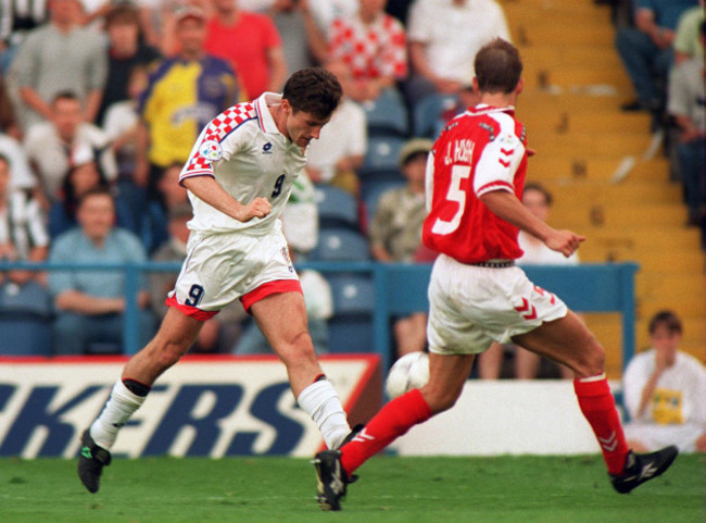 SOCCER - Euro 96 - Croatia v Denmark