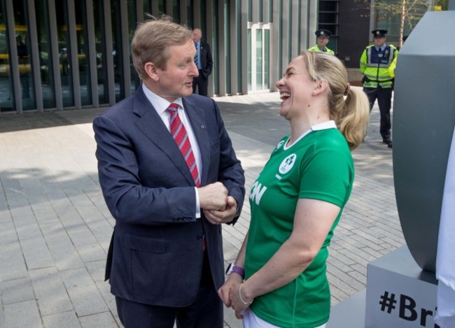 Enda Kenny and Niamh Briggs