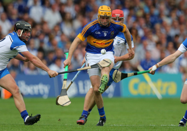 Shane McGrath kicks forward