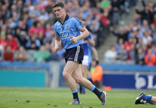 Diarmuid Connolly celebrates scoring a goal