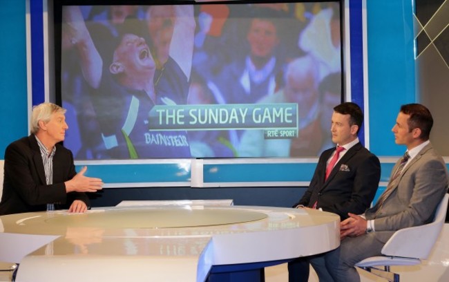 Michael Lyster welcomes new signings Donal &Oacute;g Cusack and Eamonn O&rsquo;Hara to The Sunday Game