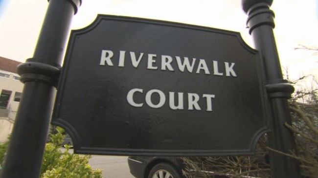 Firetrap Homes - TV3 Investigates - In picture: Sign outside Riverwalk Court
