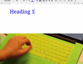 headings keyboard
