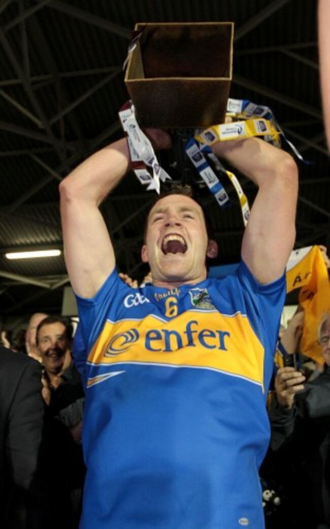 Padraic Maher raises the U21 trophy