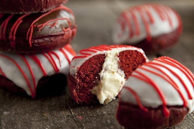 Our red velvet donut selection❤️ #offbeatdonuts #redvelvet #donutheaven #donutsfordays