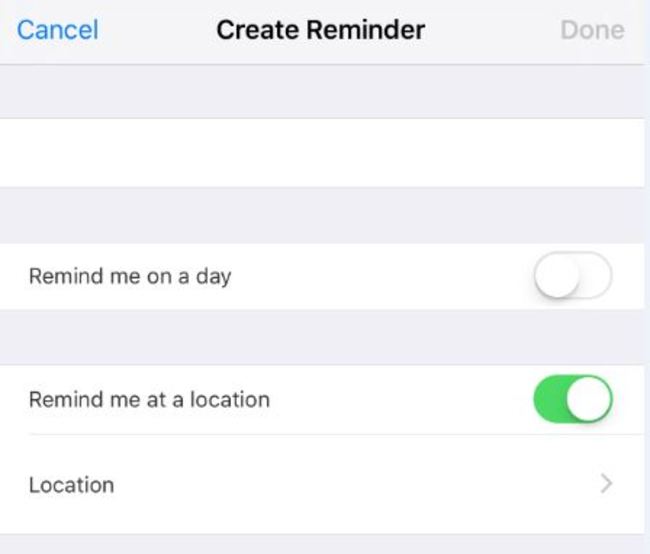 Create reminder iPhone