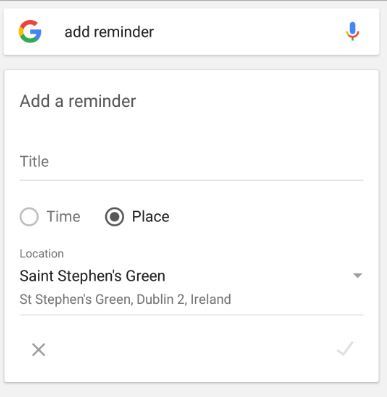 add reminder Google