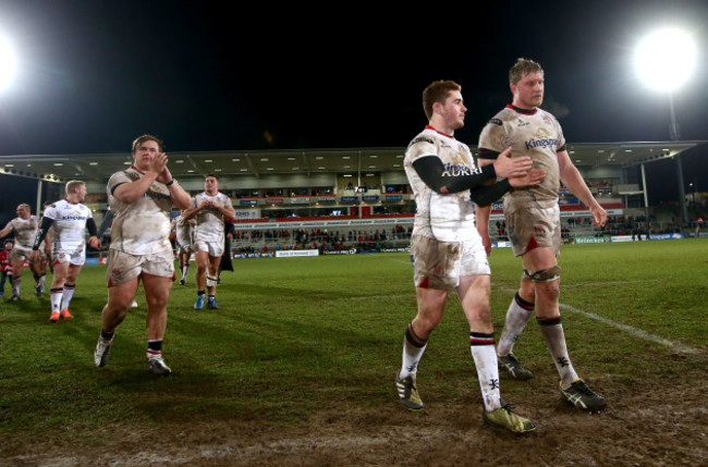 Paddy Jackson and Franco van der Merwe after the game