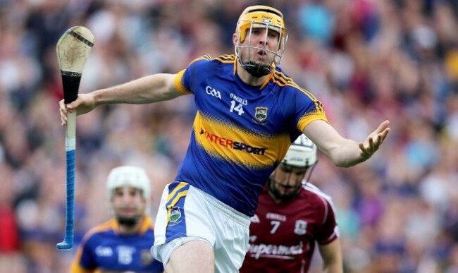 Seamus Callanan celebrates scoring the first goal of the game