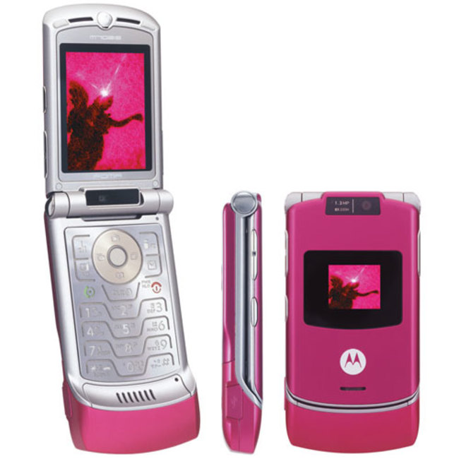Motorola Razer + Pink +