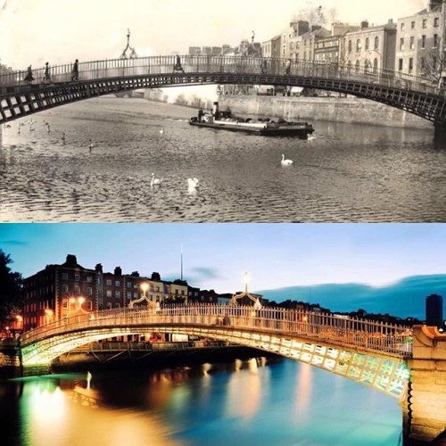 Happy 200th Birthday to the Ha'penny Bridge. Built in 1816, the #HapennyBridge was the first pedestrian bridge to cross the River Liffey in Dublin. #Dublin #Ireland #HappyBirthday #bridge #architecture #architecturelovers #RiverLiffey #Liffey #instacity #instaireland #insta_ireland #citylife #history #irish #birthday #igdublin #igersdublin #dublincity #lovindublin