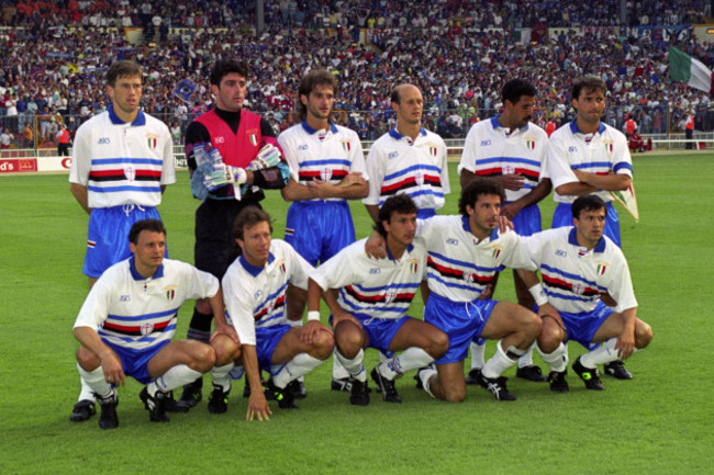 Soccer - European Cup Final - Barcelona v Sampdoria - Wembley Stadium, London