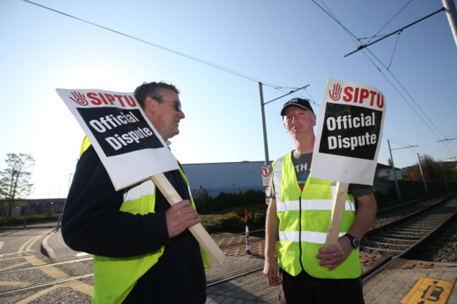 13/5/2016. Luas Drivers Strikes Disputes