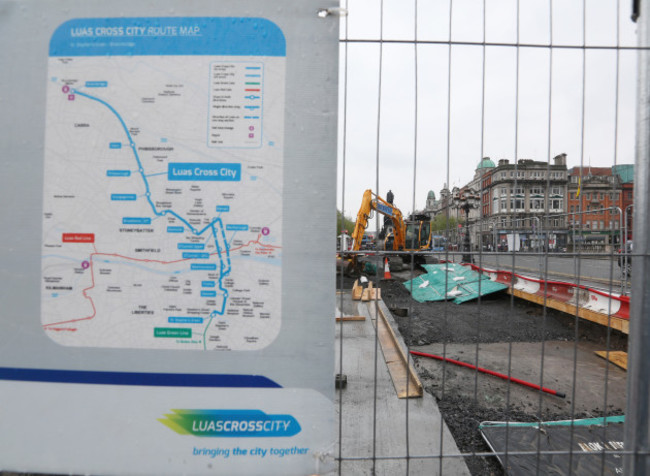 7/5/2016. New Luas Cross City Works