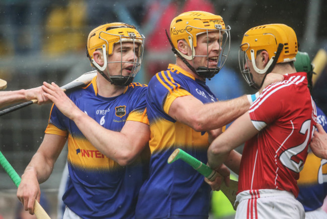 Ronan Maher and Padraic Maher have words with John Cronin