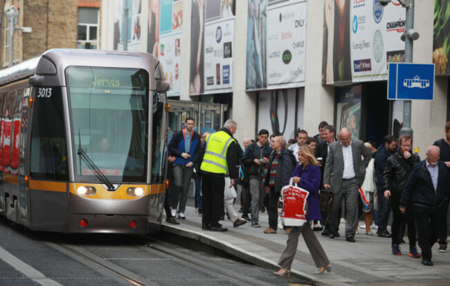 23/05/2016.Luas Line to close for two months. Pict