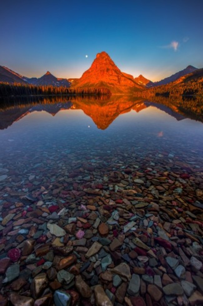 First Light - Two Medicine Lake