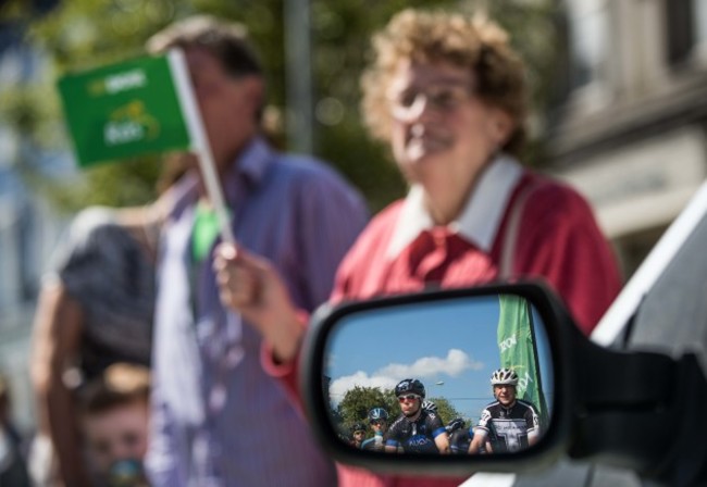 The riders in An Post R&aacute;s Stage 3 prepare to leave  Charleville