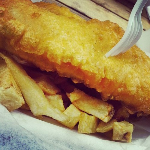 Delicious #fishandchips in #canterbury after a walk through the city #ilovebritain #foodporn