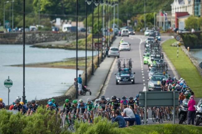 The riders in An Post R&aacute;s Stage 5 in Glandore