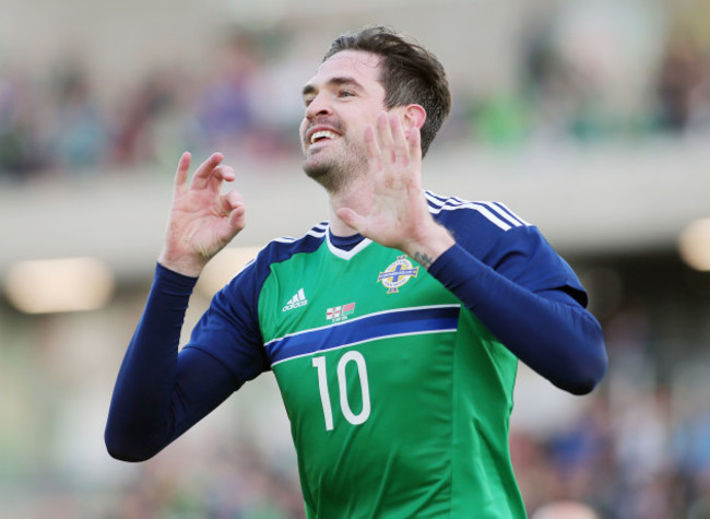 Kyle Lafferty celebrates scoring