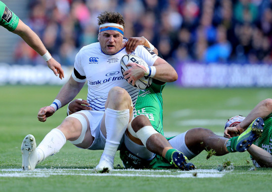 Bundee Aki with Jamie Heaslip