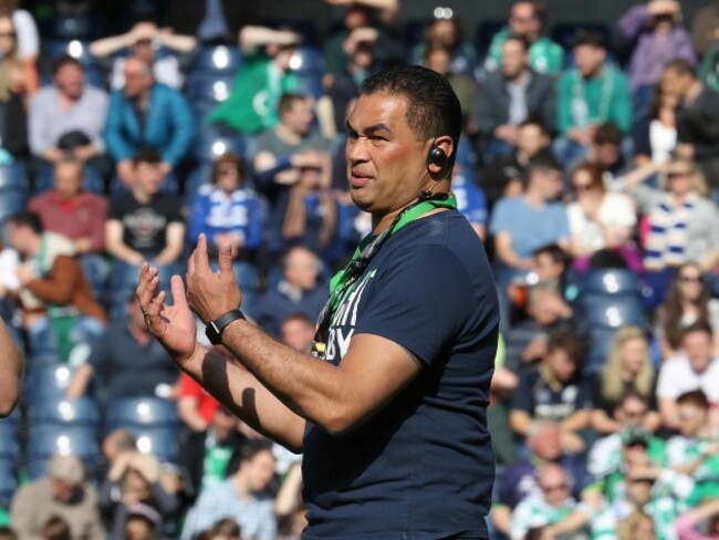 Pat Lam before the match