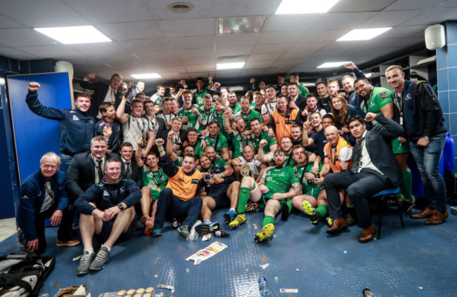 The Connacht team celebrate