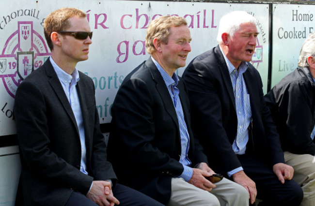 Enda Kenny enjoys the game