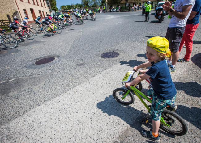 Cian Lynch looks on as An Post R&aacute;s makes it way through Naul