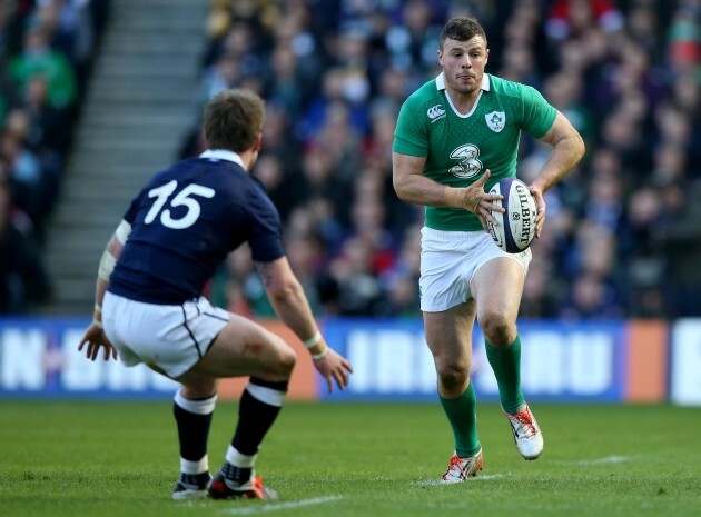 Robbie Henshaw with Stuart Hogg